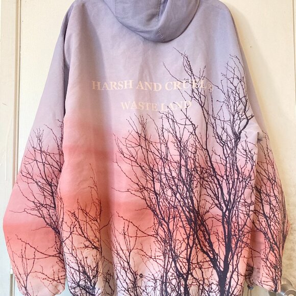 Abstract Tree Adjustable Windbreaker (Blue/Pink) - Picture 9 of 11